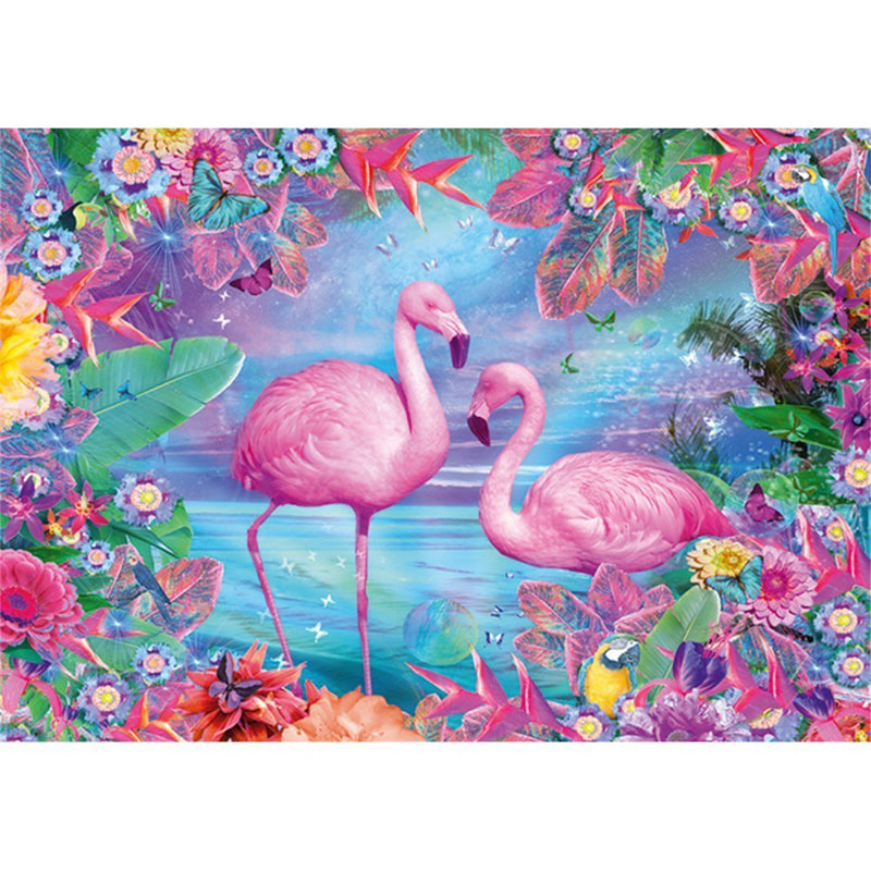 Pink Flamingos 5D DIY Paint By Diamond Kit - Paint by Diamond
