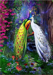 Majestic Peacocks 5D DIY Paint By Diamond Kit - Paint by Diamond