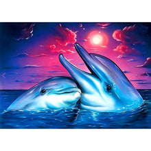 Dolphin Lovers 5D DIY Paint By Diamond Kit - Paint by Diamond