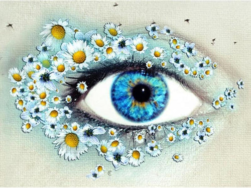 Blue Eyes 5D DIY Paint By Diamond Kit - Paint by Diamond