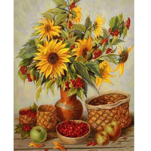 Sunflower in Bloom 5D DIY Paint By Diamond Kit