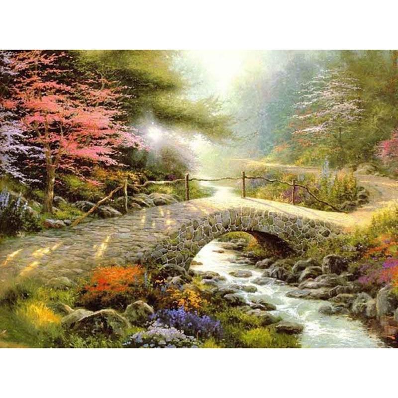 Spring River 5D DIY Paint By Diamond Kit