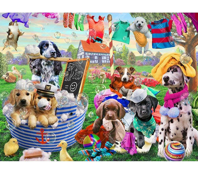 Dogs In The Park 5D DIY Paint By Diamond Kit