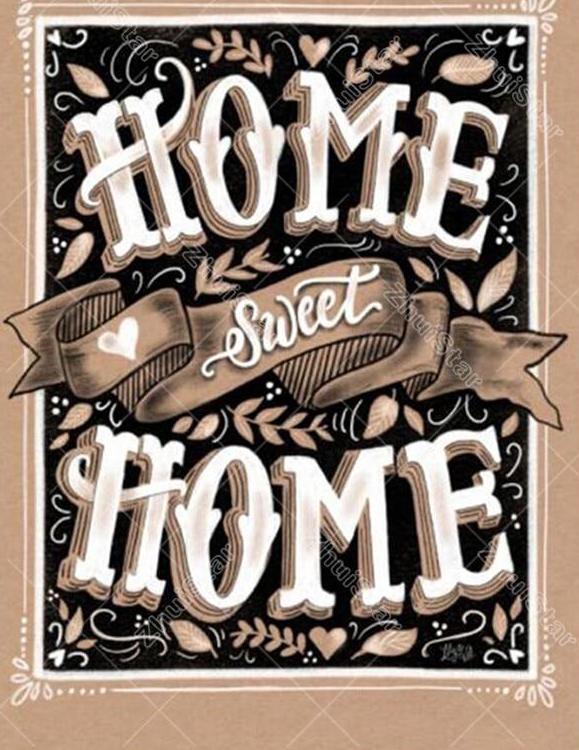 Home Sweet Home 5D DIY Paint By Diamond Kit