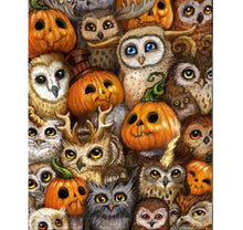 Pumpkin & Owl 5D DIY Paint By Diamond Kit