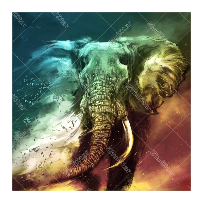 Ivory Elephant 5D DIY Paint By Diamond Kit