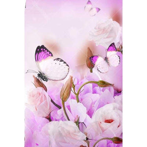 Flowers Butterfly 5D DIY Paint By Diamond Kit