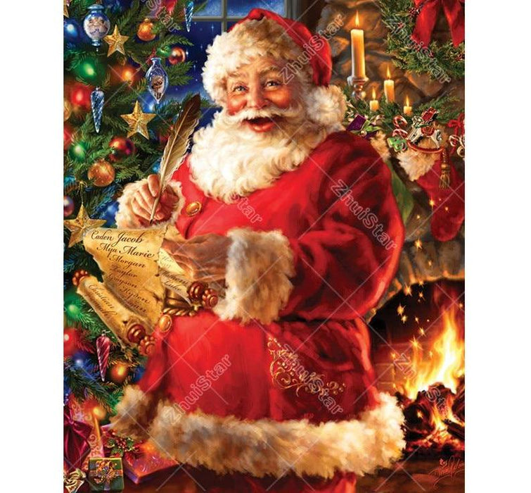 Happy Santa Claus 5D DIY Paint By Diamond Kit