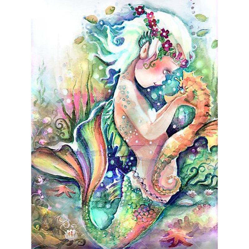 Mermaid 5D DIY Paint By Diamond Kit