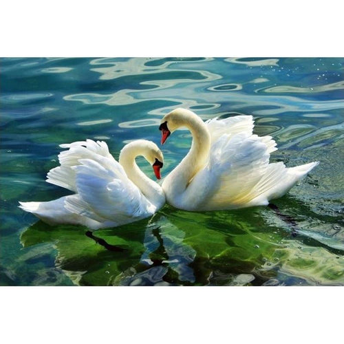 Swan Lake 5D DIY Paint By Diamond Kit