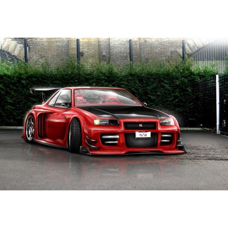 Red Cool Car 5D DIY Paint By Diamond Kit