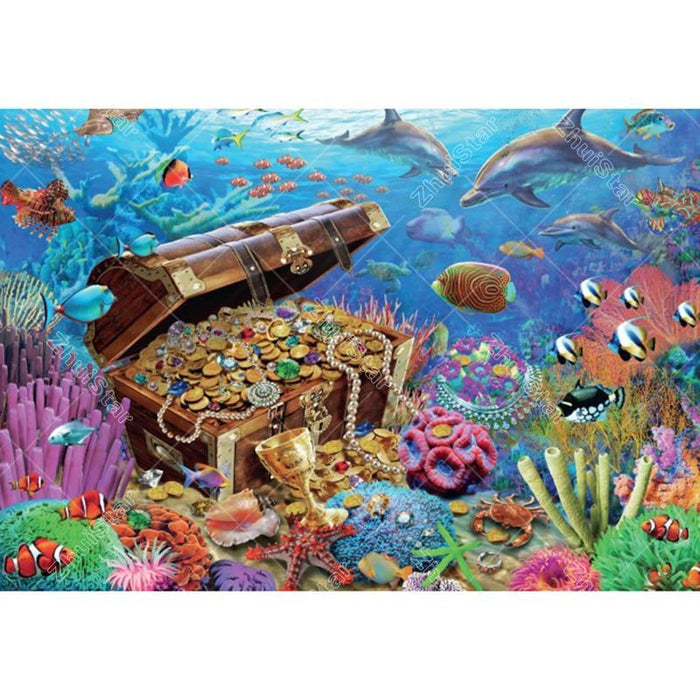 Seabed Treasure 5D DIY Paint By Diamond Kit