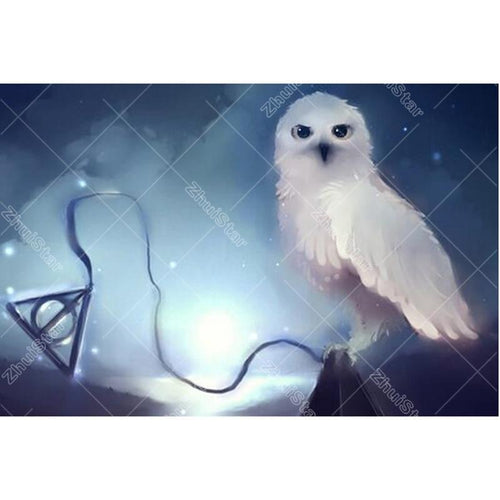 White Owl 5D DIY Paint By Diamond Kit