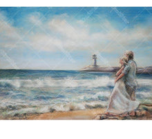Couple By The Sea 5D DIY Paint By Diamond Kit