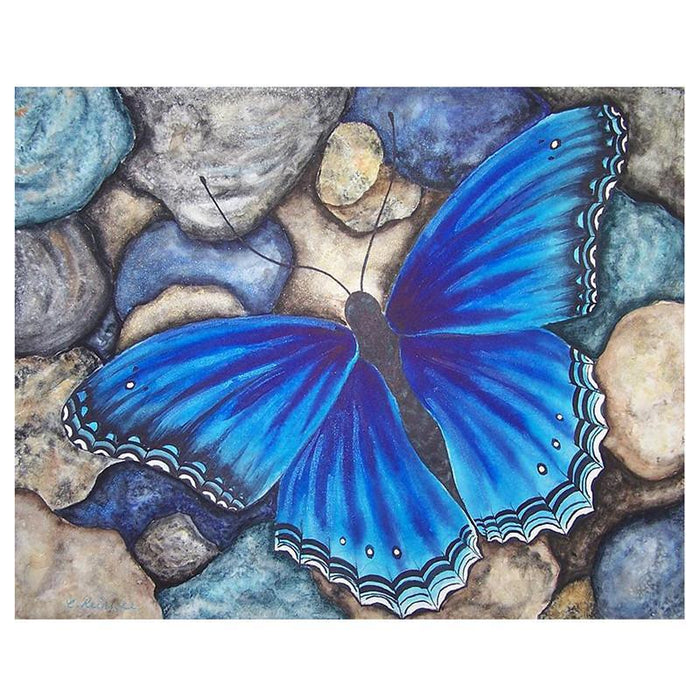 Blue Butterfly 5D DIY Paint By Diamond Kit