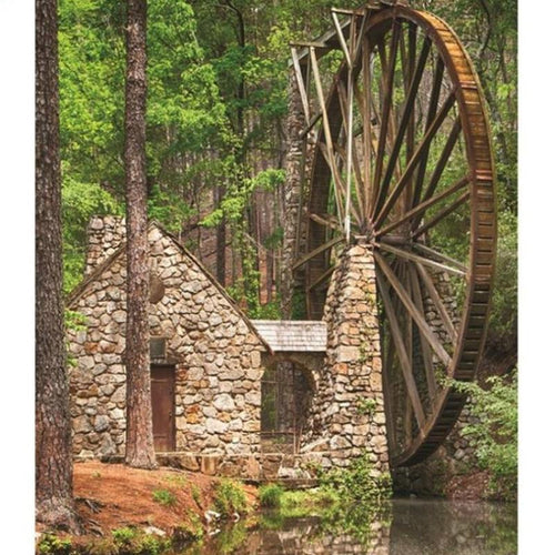 Waterwheel 5D DIY Paint By Diamond Kit