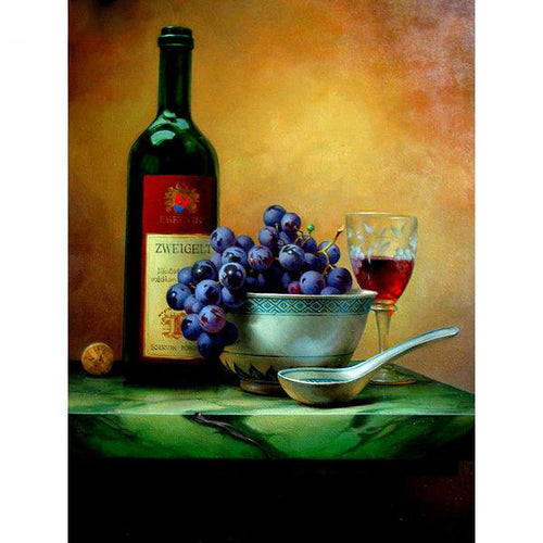 Wine Fruit 5D DIY Paint By Diamond Kit