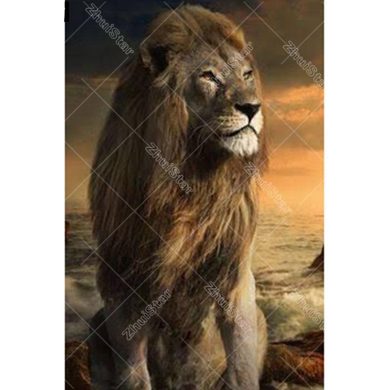 Majestic Lion 5D DIY Paint By Diamond Kit