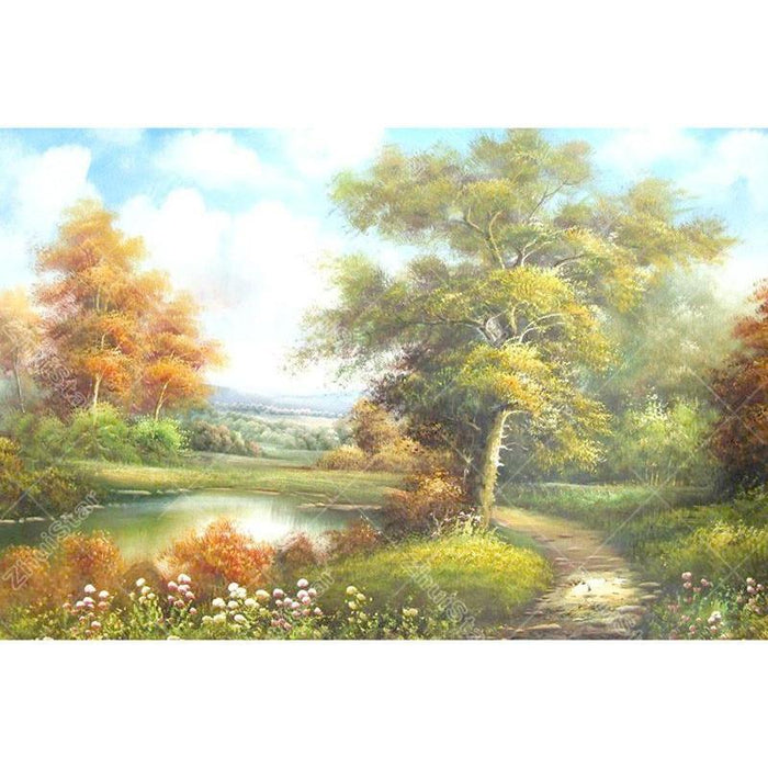 Scenery tree 5D DIY Paint By Diamond Kit