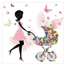 Flower Fairy Carts 5D DIY Paint By Diamond Kit