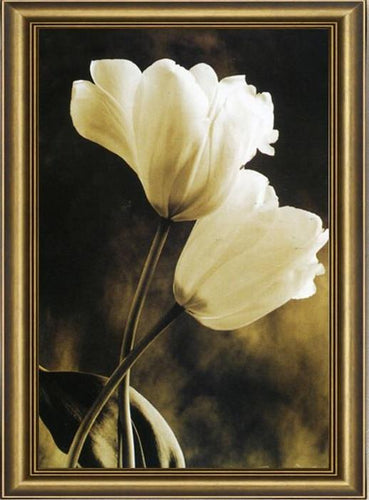 White Tulips 5D DIY Paint By Diamond Kit