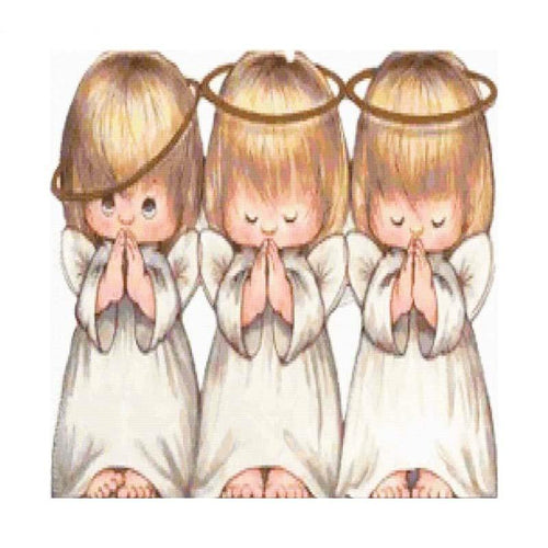 Three Angel Girl 5D DIY Paint By Diamond Kit