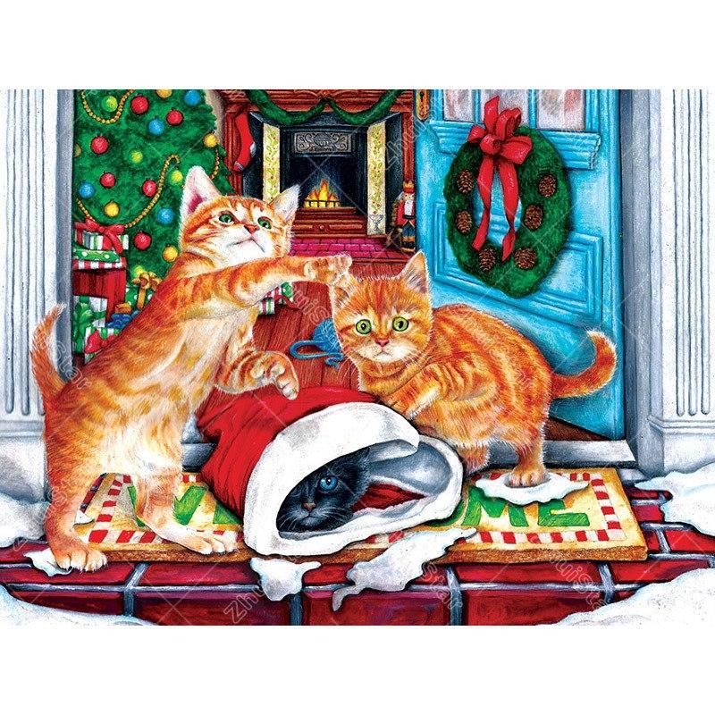 Naughty Cat 5D DIY Paint By Diamond Kit – Original Paint By Diamond