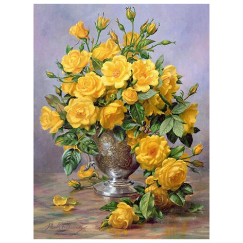 Yellow Flower 5D DIY Paint By Diamond Kit