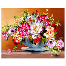 Seventeen Flowers 5D DIY Paint By Diamond Kit