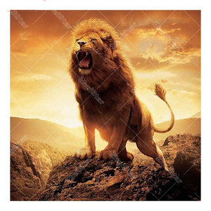 Majestic Lion 5D DIY Paint By Diamond Kit