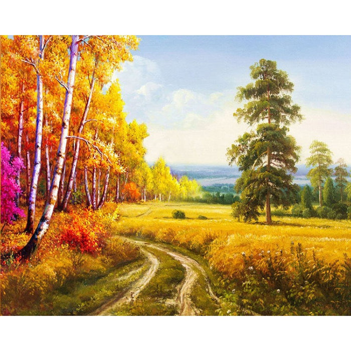 Mountain Landscape 5D DIY Paint By Diamond Kit