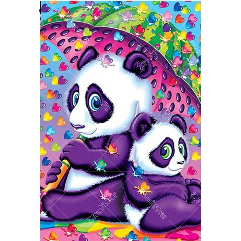 Two Pandas 5D DIY Paint By Diamond Kit