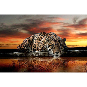 Leopard Life 5D DIY Paint By Diamond Kit