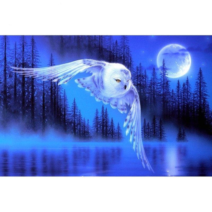 White Owl 5D DIY Paint By Diamond Kit