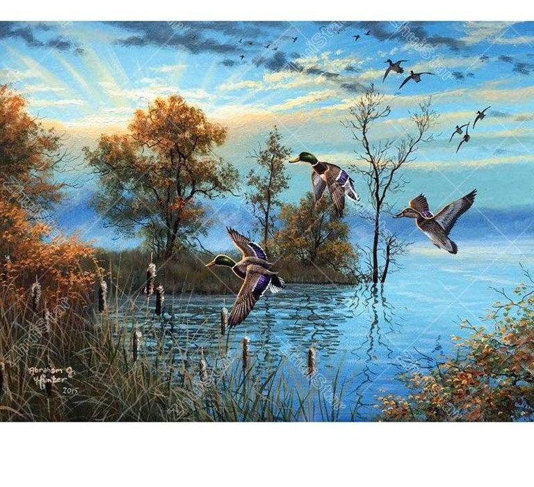 Riverside Scenery 5D DIY Paint By Diamond Kit