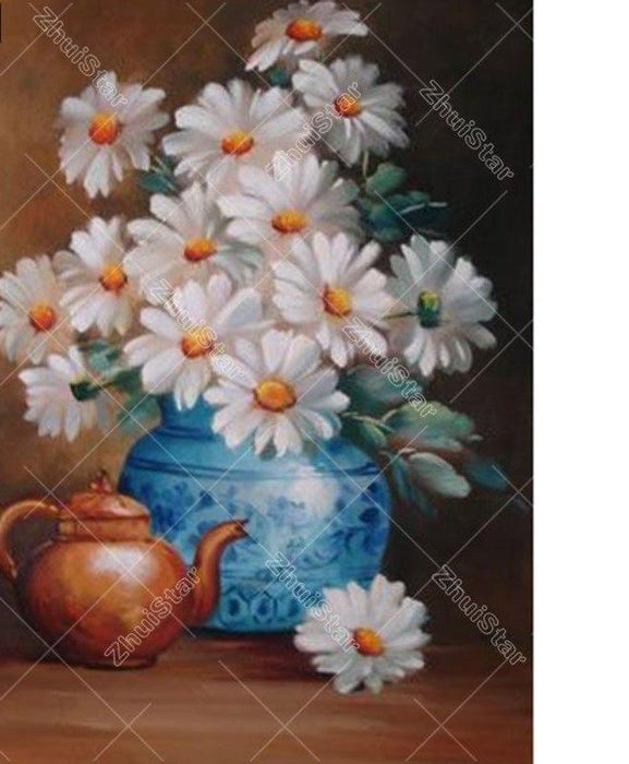 Daisy Flowers 5D DIY Paint By Diamond Kit