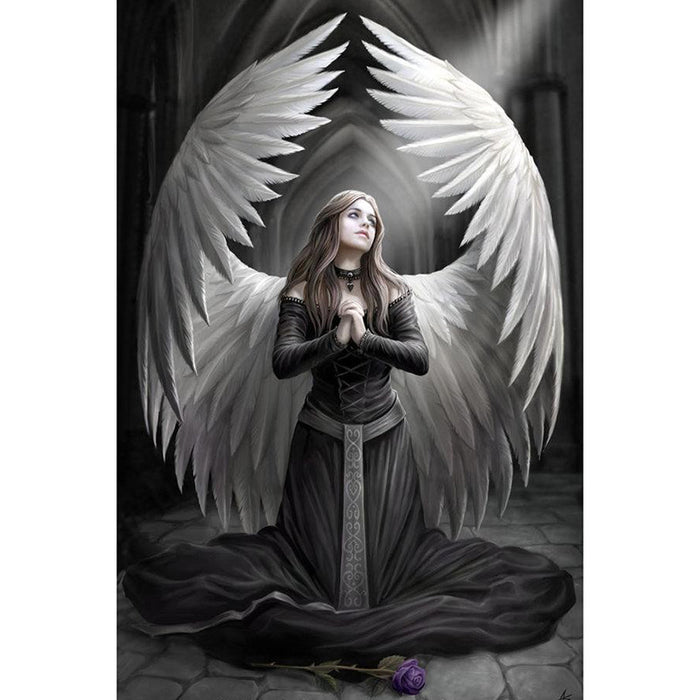 Black Angel 5D DIY Paint By Diamond Kit