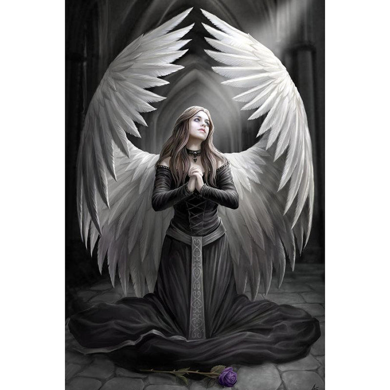 Black Angel 5D DIY Paint By Diamond Kit