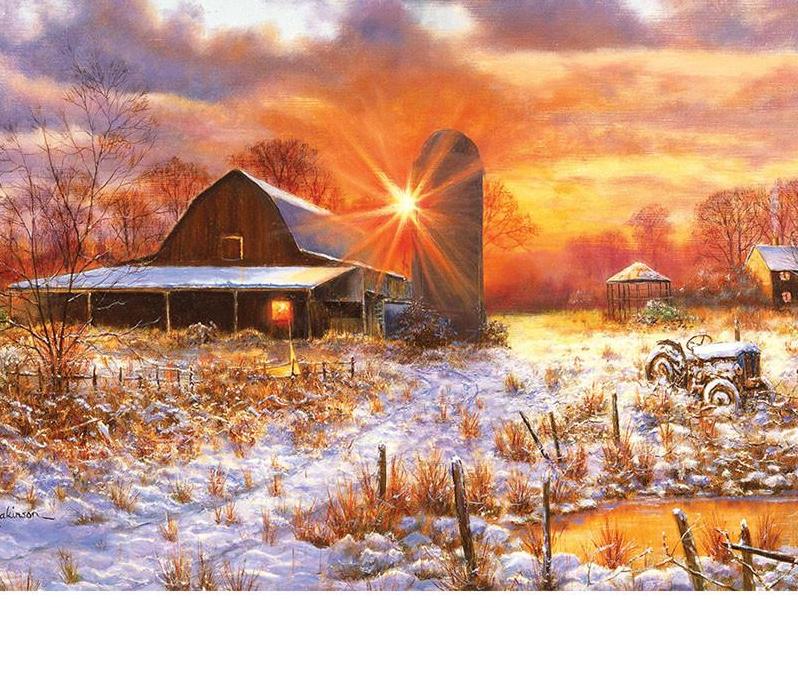 Winter Morning 5D DIY Paint By Diamond Kit