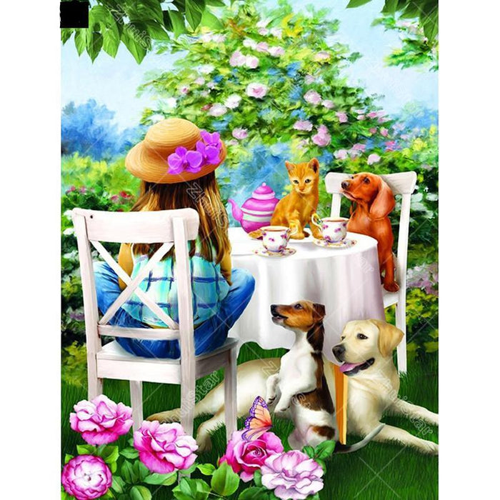 Pets Garden 5D DIY Paint By Diamond Kit