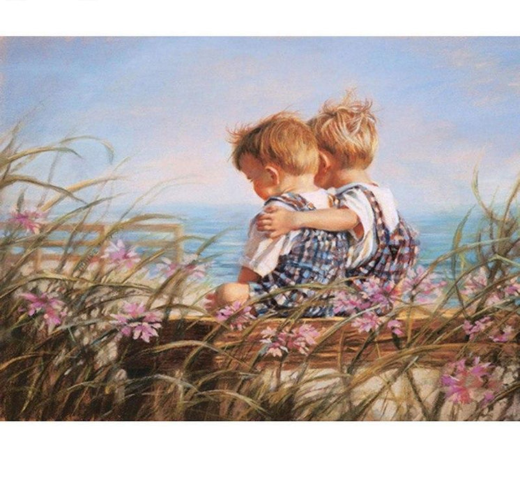 Two Baby Boys 5D DIY Diamond Painting