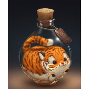 Cartoon tiger 5D DIY Paint By Diamond Kit