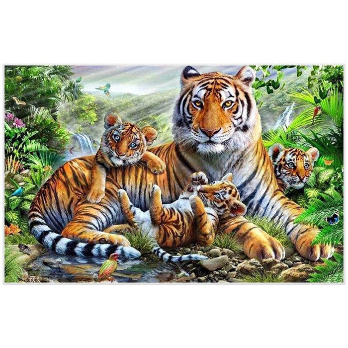 Tiger Diamond Embroidery 5D DIY Paint By Diamond Kit