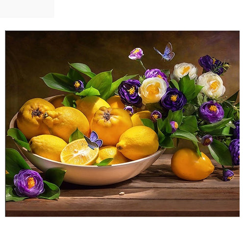 Fruit Plate 5D DIY Paint By Diamond Kit