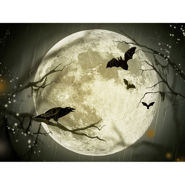 Painting Moon Bat 5D DIY Paint By Diamond Kit