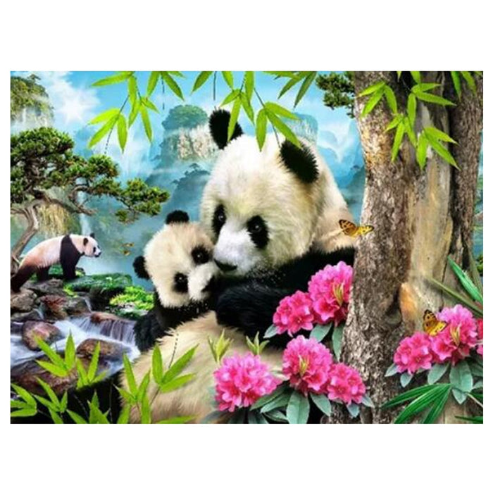 Cute Pandas in Forest 5D DIY Diamond Painting