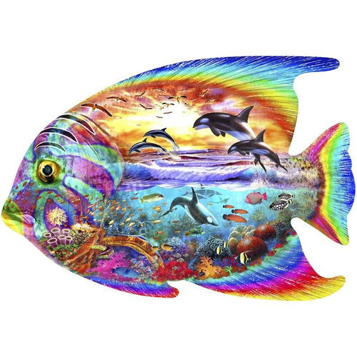Color Fish Sea 5D DIY Paint By Diamond Kit