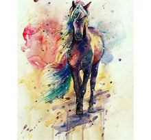 Multicolored Horse 5D DIY Paint By Diamond Kit
