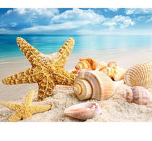 Sea Shell Starfish Scenery 5D DIY Paint By Diamond Kit