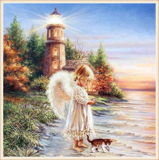 Angel Light Needlework 5D DIY Paint By Diamond Kit